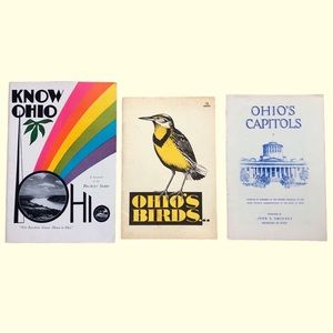 Rare Find Vintage Ohio Books: Know Ohio, Ohio’s Capitals,  and Ohio’s Birds